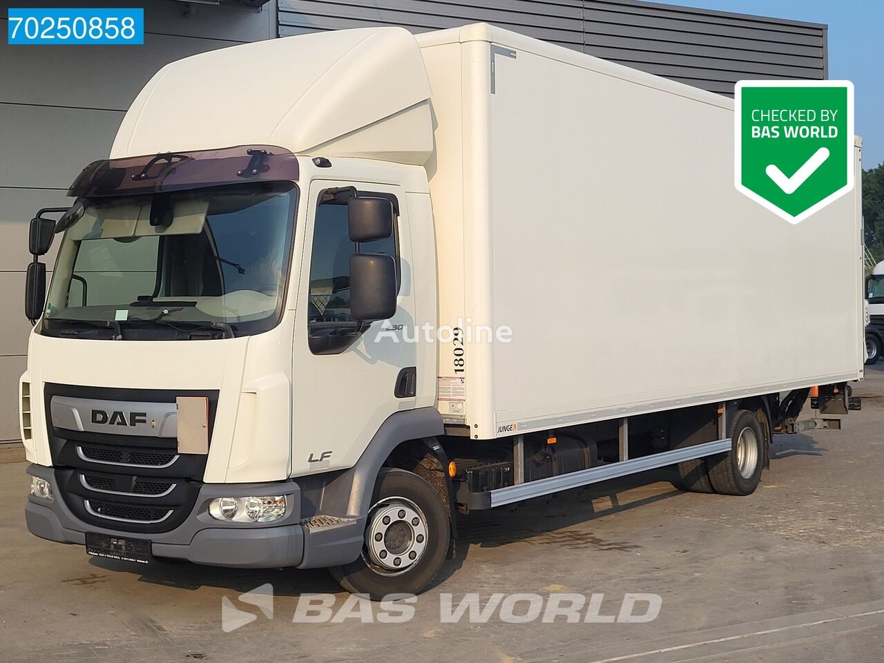 автофургон DAF LF 230 4X2 Ladebordwand ACC Junge aufbau Euro 6