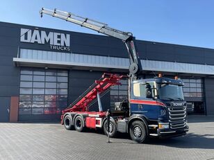 kaabli süsteem veoauto Scania G490 G 490 8x2 Euro 6 HIAB 192 E-4 + SAWO Containersysteem