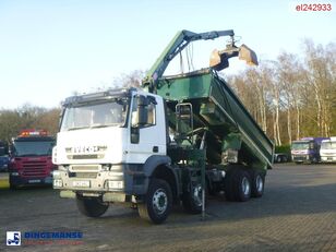 kallur IVECO AD340T36 8x4 RHD tipper + HMF 1244 Z1