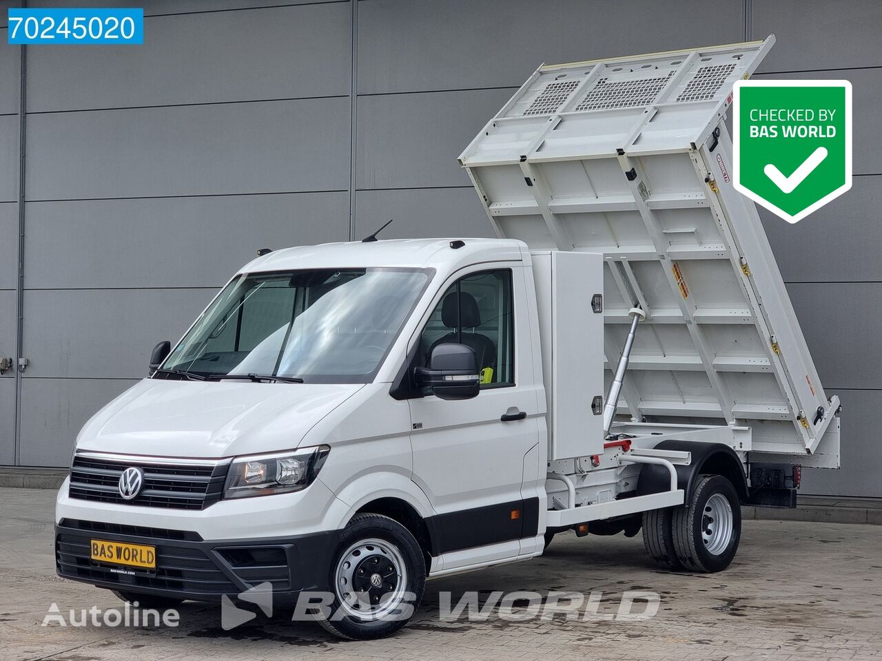 kallur < 3.5t Volkswagen Crafter 177pk Kipper 3500kg trekhaak Airco Cruise Tipper Benne K