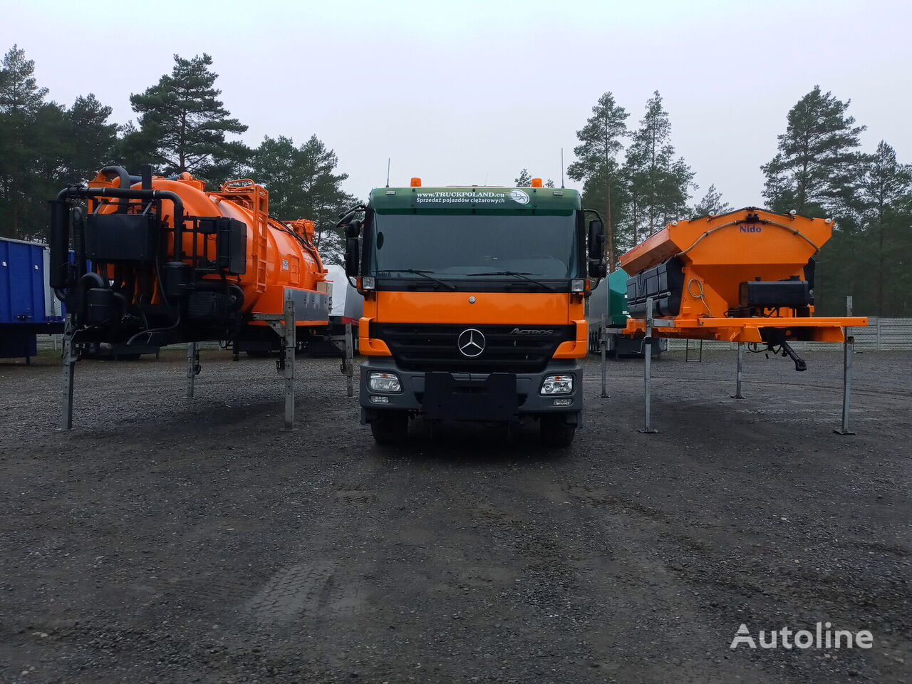 универсальная коммунальная машина Mercedes-Benz ACTROS 2636 6x4 WUKO + MUT SAND MACHINE FOR CHANNEL CLEANING