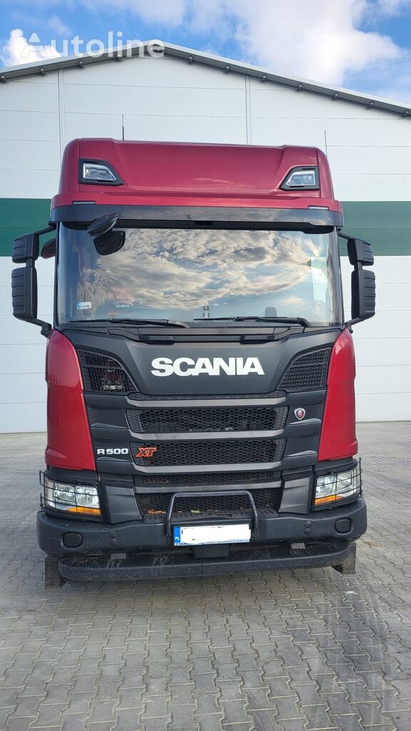 konteiner vedu veoauto Scania R500 + konteiner vedu haagis