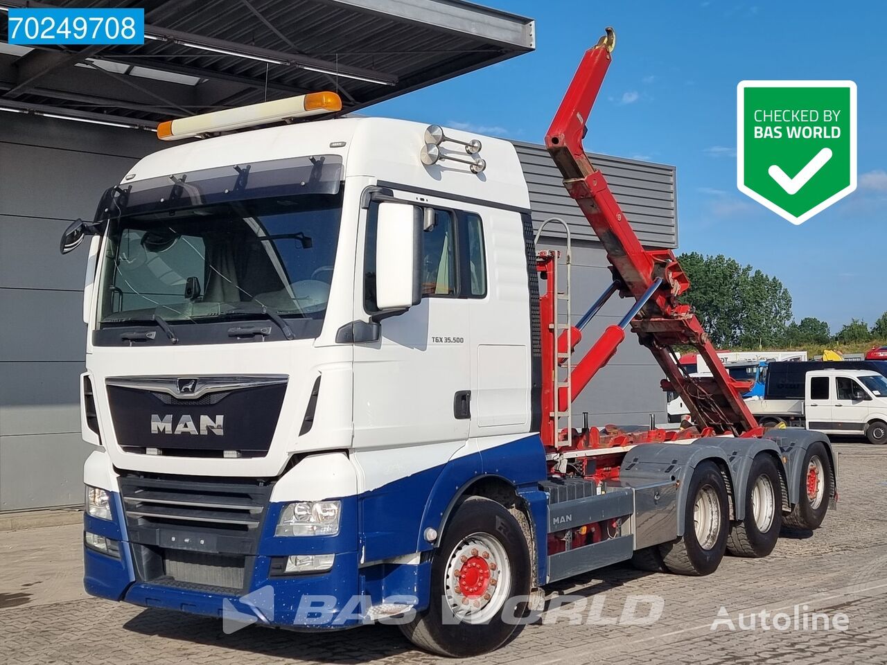 крюковой мультилифт MAN TGX 35.500 8X4 24Tons HIAB XR24SL58 Lift+Lenkachse Navi Euro 6