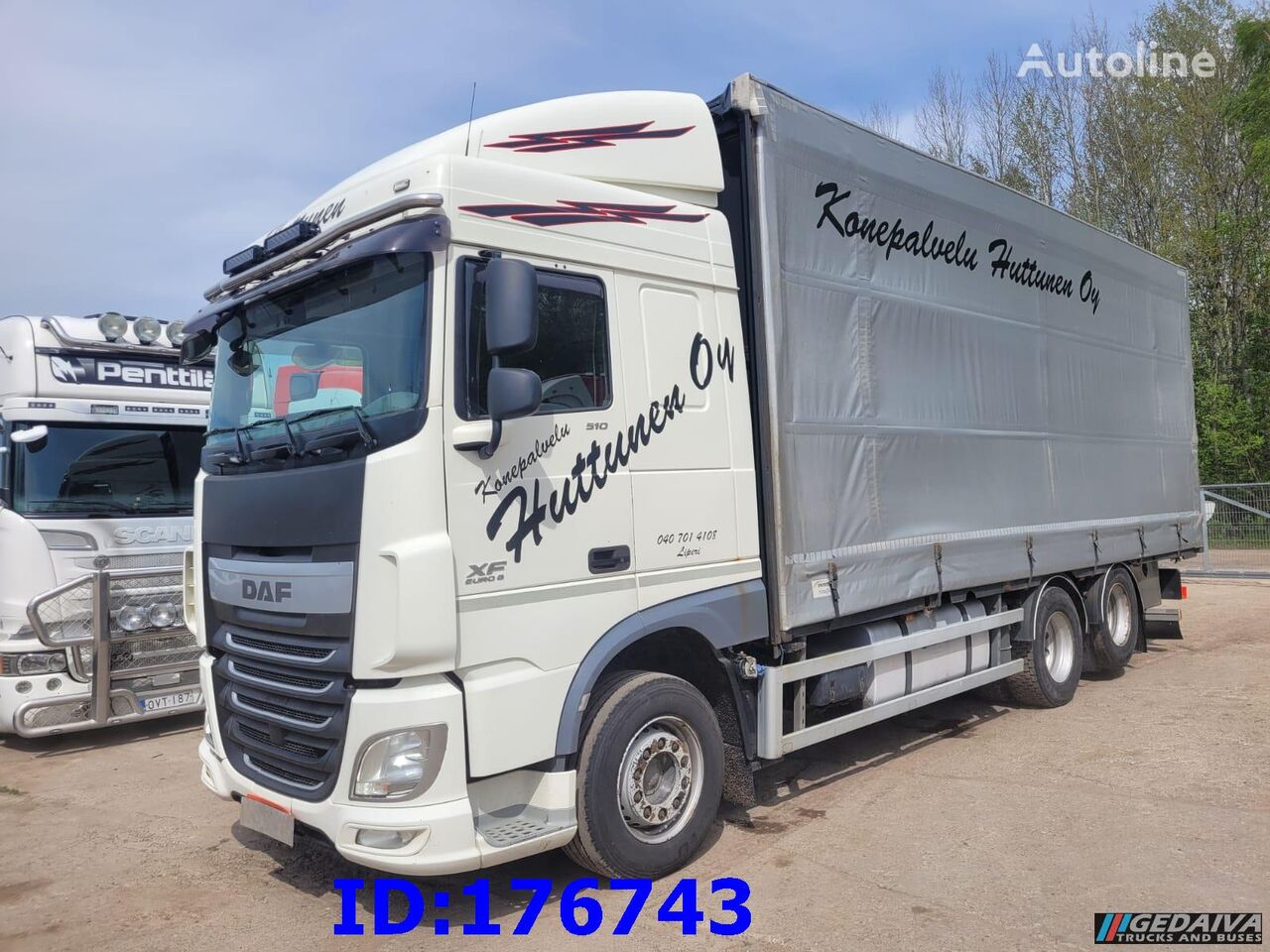 külgkardinaga veok DAF XF 510 - 6x2 - Euro6