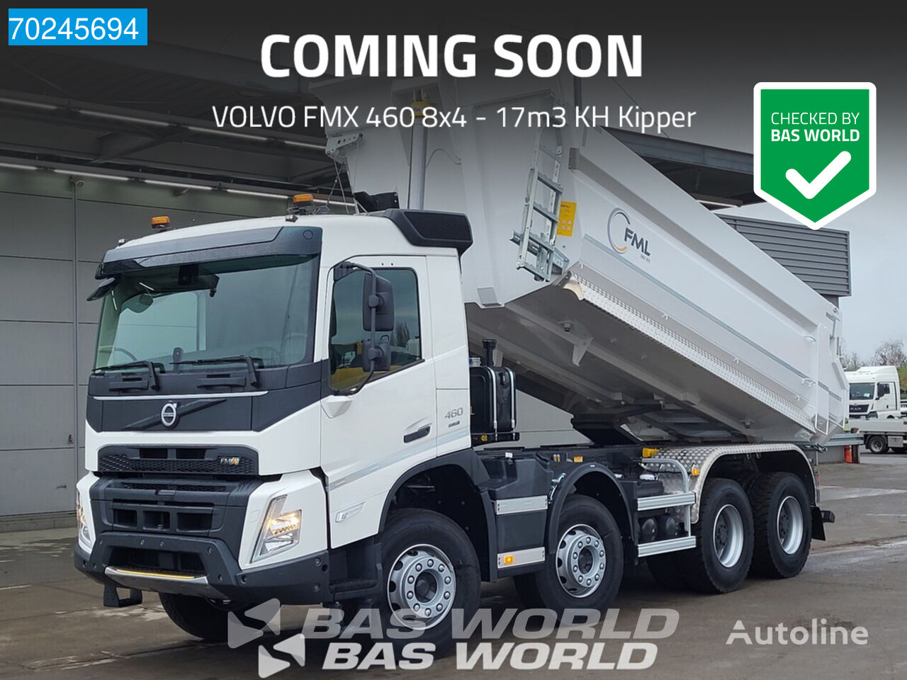 новый самосвал Volvo FMX 460 8X4 COMING SOON! VEB 17m3 KH Kipper Euro 6