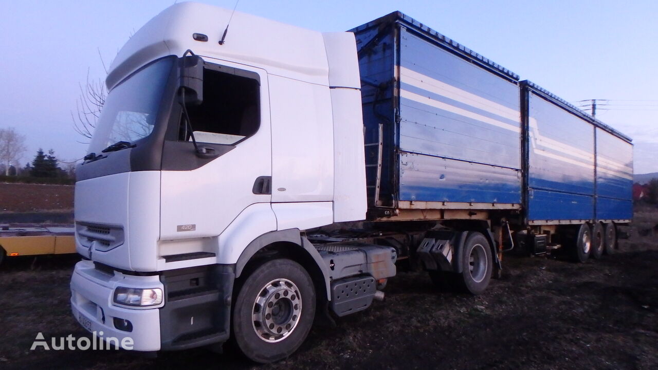 тягач Renault Premium 420 DCI+KASSBOHRER SKB10-24LHS Kipper Tipper + полуприцеп самосвал