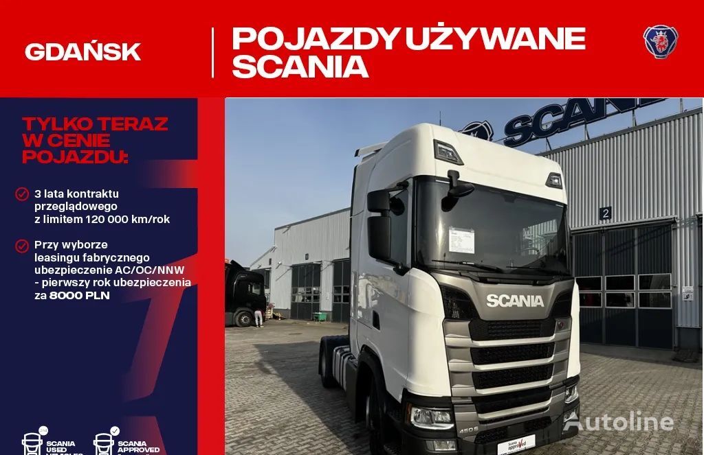 тягач Scania S450 A4X2NA KLIMATYZACJA POSTOJOWA