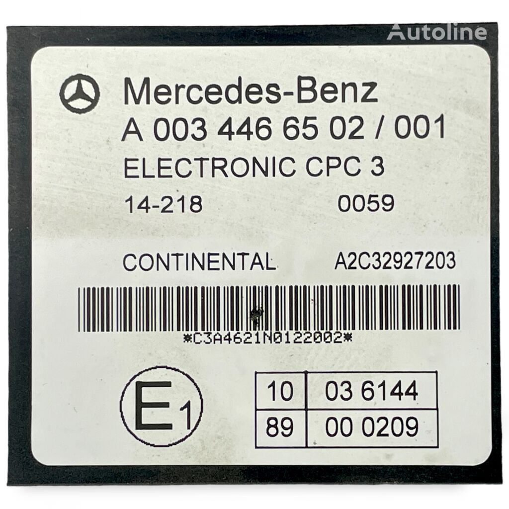 juhtimisplokk Continental Actros MP4 1843 (01.12-) tüübi jaoks sadulveoki Mercedes-Benz Actros MP4 Antos Arocs (2012-)