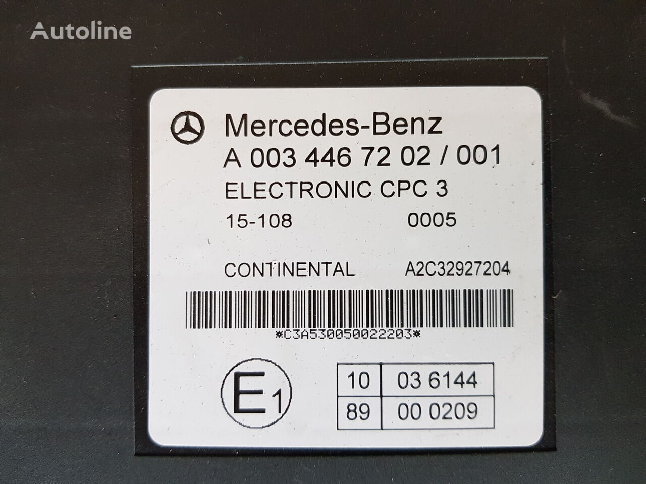 juhtimisplokk Mercedes-Benz CPC3 FR 0034467202 tüübi jaoks veoauto Mercedes-Benz Actros MP4