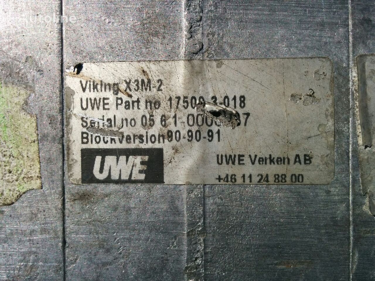 pneumoklapp Volvo elektroklapan otopleniya UWE Viking X3M-2 tüübi jaoks bussi Volvo B12 . B7