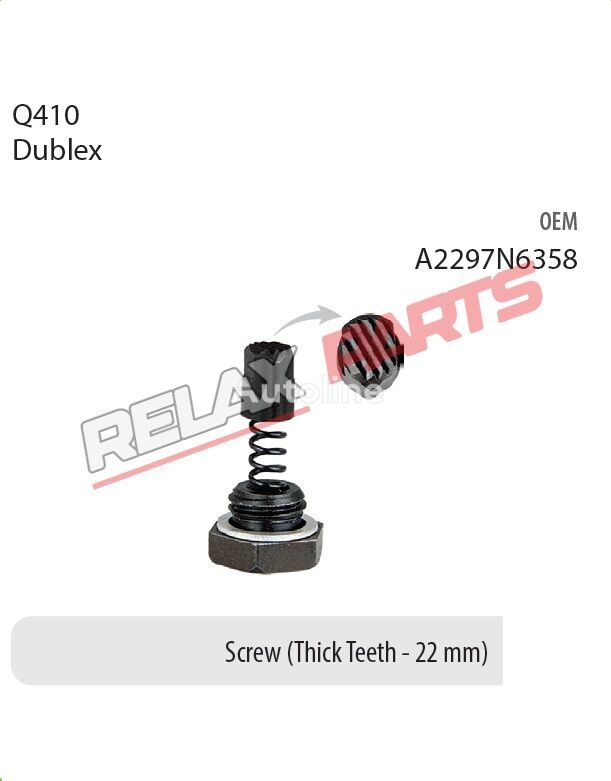 суппорт RelaxParts A2297N6358 для тягача IVECO Q410 DUBLEX     Screw (Thick Teeth – 22 mm)